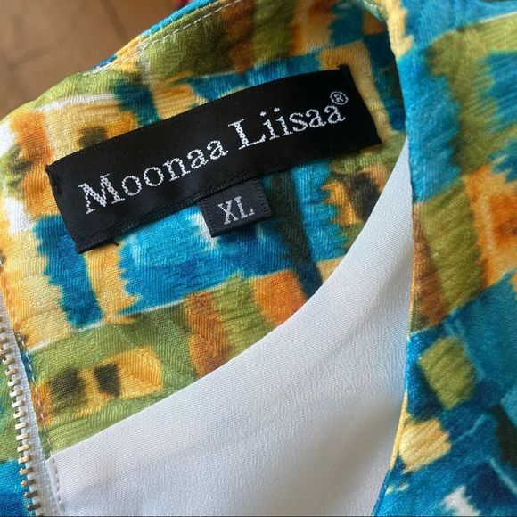 Moonaa liisaa xl color-block lined dress - Picture 3 of 5